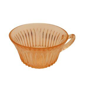 Anchor Hocking Queen Mary Tea Coffee Cup Pink Depression Glass